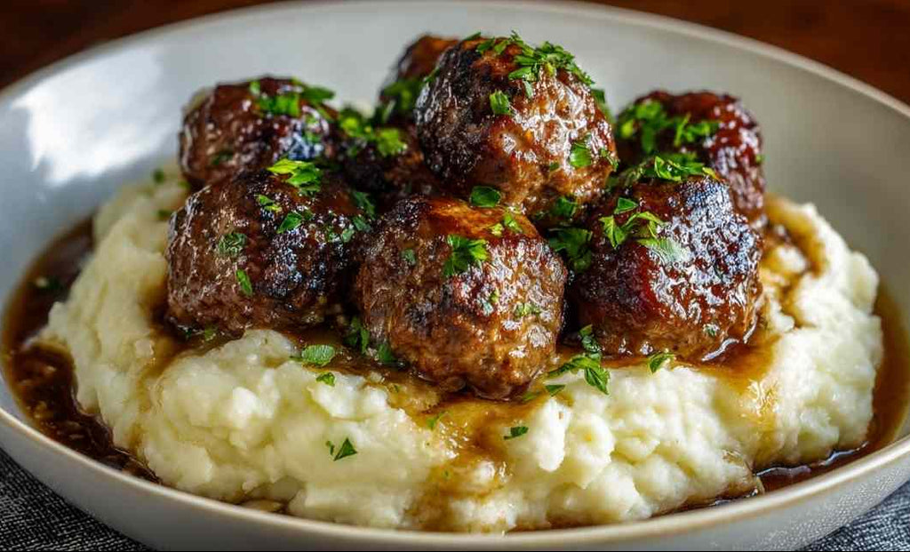 *437. Salisbury Beef Meatballs