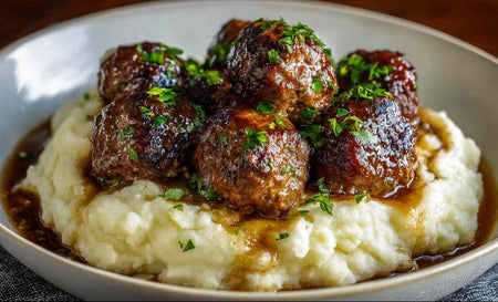 *437. Salisbury Beef Meatballs