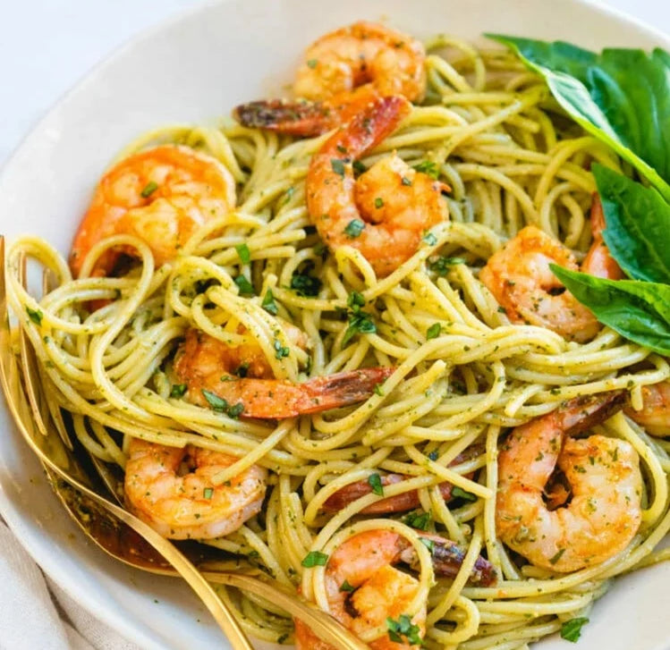 *153. Pesto Shrimp