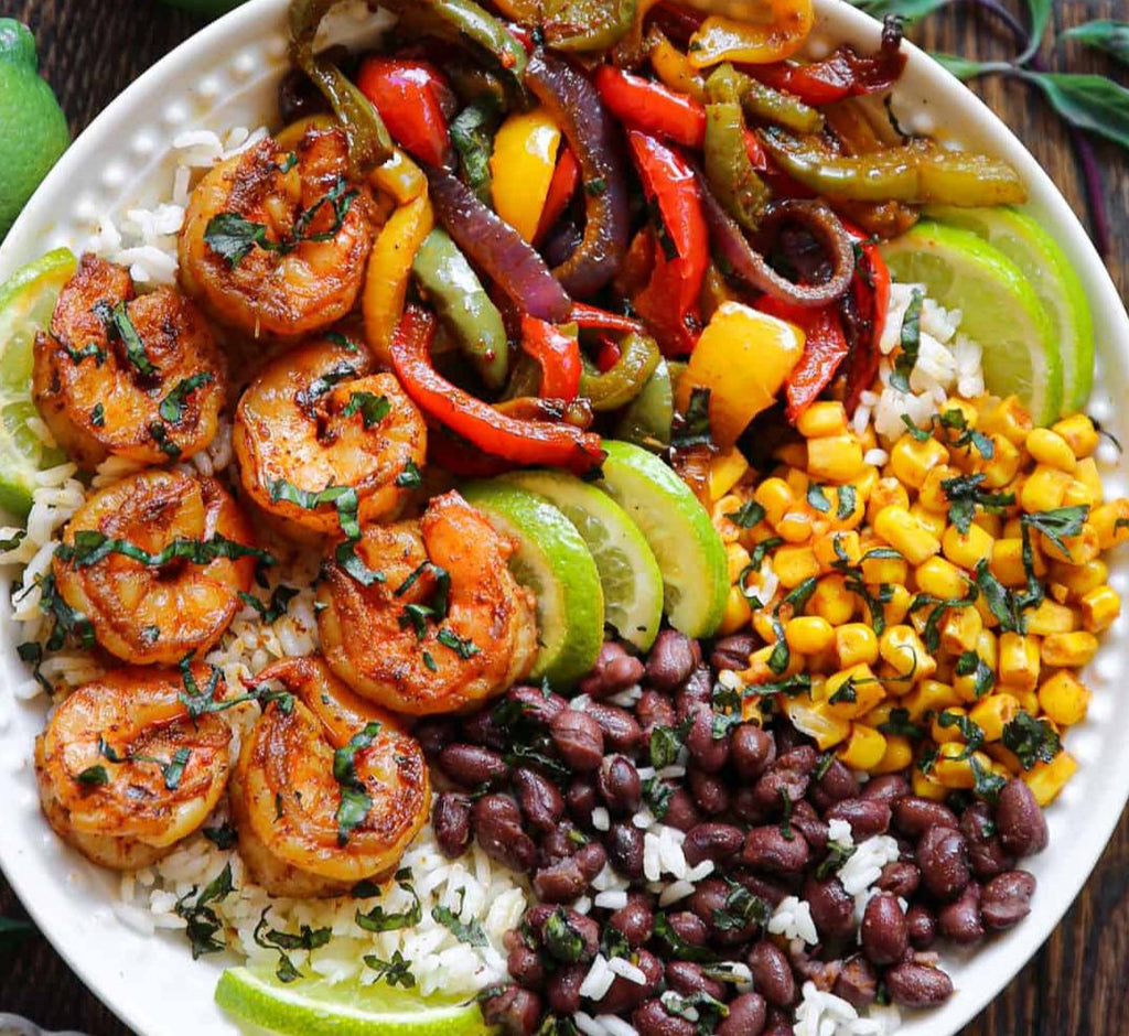 *128. Shrimp Fajita Bowl